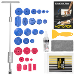 Zestaw do usuwania wgnieceń młotek bezwładnościowy puller PDR + 28 grzybków