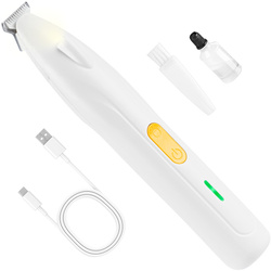 Trymer dla psa do łap Bezprzewodowy z lampką LED i ładowaniem USB-C Maszynka do sierści Psa Kota